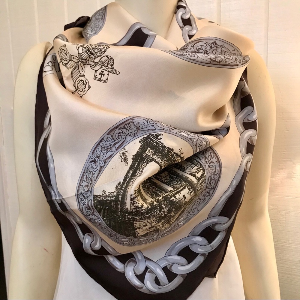 Egon Von Furstenberg Giubileo 2000 Silk Scarf